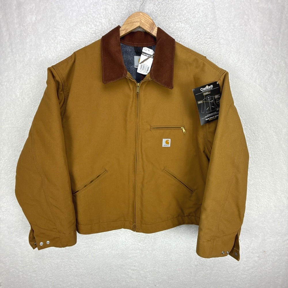 Carhartt‎ Detroit Jacket Blanket Lined Mens 3XL J001 BRN Brown NWT NOS - Picture 2 of 16